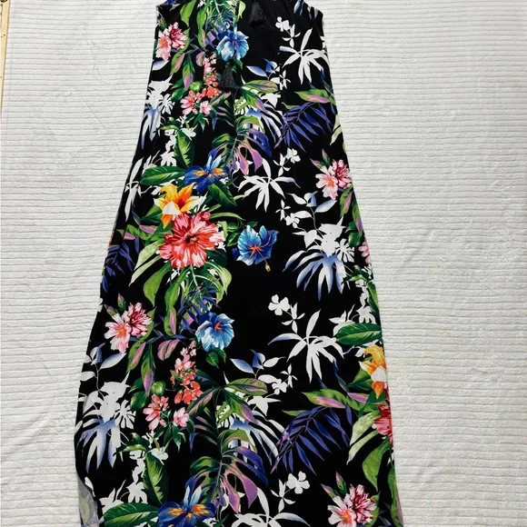 Tommy Bahama Size:M Floral Maxi Dress - Black, Green, Pink, Blue - Picture 9 of 9